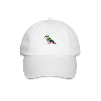 Perruche Bird Propriétaire d’oiseau Calopsitte - Casquette classique - blanc/blanc - Devant