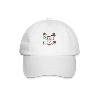 Christmas Hats - Baseball Cap - white/white - Front