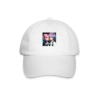 you and me - Baseball Cap - white/white - Front