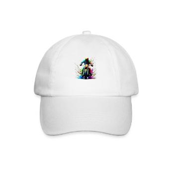 Motorcycle Motorcross Motorcyclist Motorbike Fan - Baseball Cap - white/white - Front
