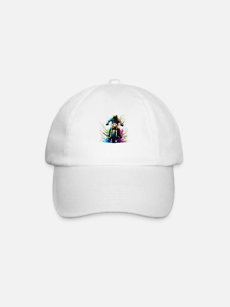 Moto Motocross Motard Motard Fan de Moto - Casquette classique - blanc/blanc