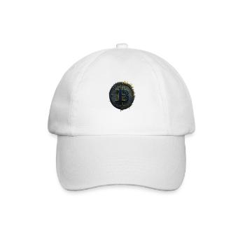 bitcoin gold blau - Baseballkappe - Weiß/Weiß - Vorne