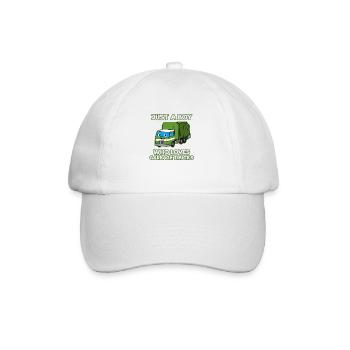 Müllwagen Liebe Müllabfuhr Kind Junge I Geschenk - Baseballkappe - Weiß/Weiß - Vorne