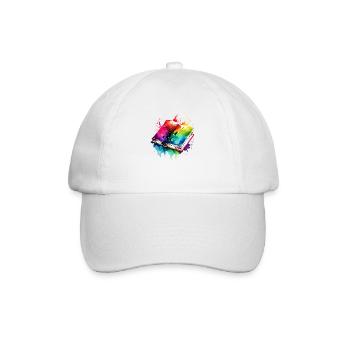 Book Reading Gift Books Reader Book Lover - Baseball Cap - white/white - Front