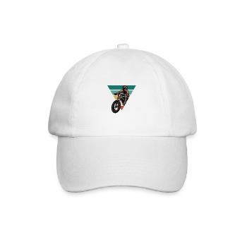 Vintage Bike - Retro Gift Idea - Baseball Cap - white/white - Front