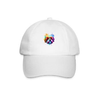 Propriétaire de chien Yorkshire Terrier Chien chiot - Casquette classique - blanc/blanc - Devant