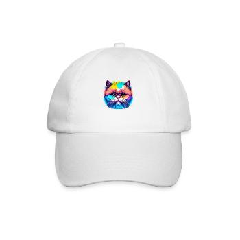 Chat, Animal de compagnie, Chat domestique, Chaton, Propriétaire de chat - Casquette classique - blanc/blanc - Devant