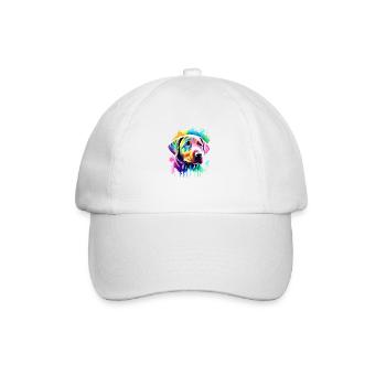 Labrador Propriétaire Chiot Labrador Retriever - Casquette classique - blanc/blanc - Devant