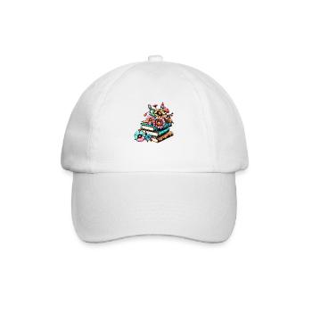 Reader Gift Book Book Lovers Reading Books - Baseball Cap - white/white - Front