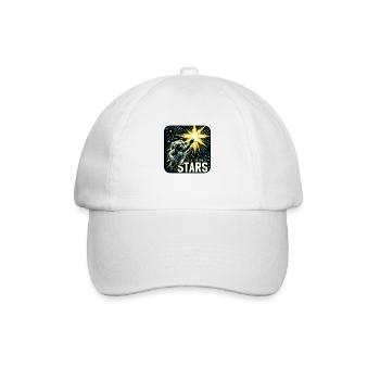 Astronaut’s Dream: Reach for the Stars! - Baseball Cap - white/white - Front