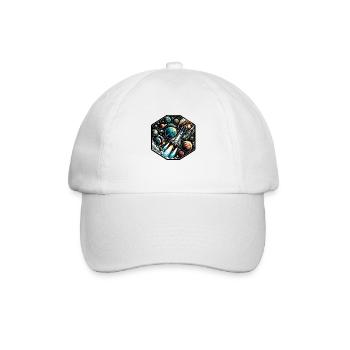 Weltraum - Baseballkappe - Weiß/Weiß - Vorne