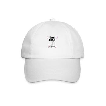 cette femme est géniale - Casquette classique - blanc/blanc - Devant