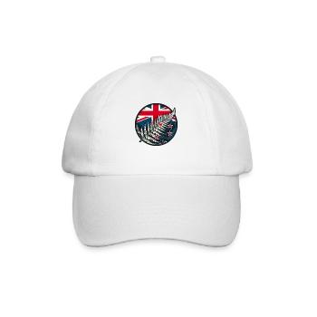 New Zealand Aotearoa Kiwi 4 - Baseball Cap - white/white - Front
