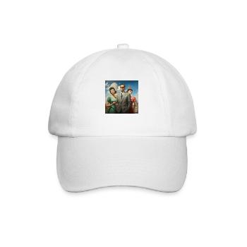 Italienischer Retrowave - Baseballkappe - Weiß/Weiß - Vorne
