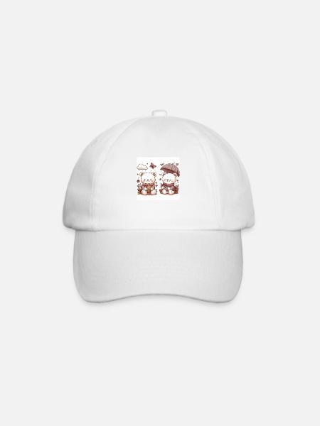 Bärenliebe - Baseballkappe - Weiß/Weiß