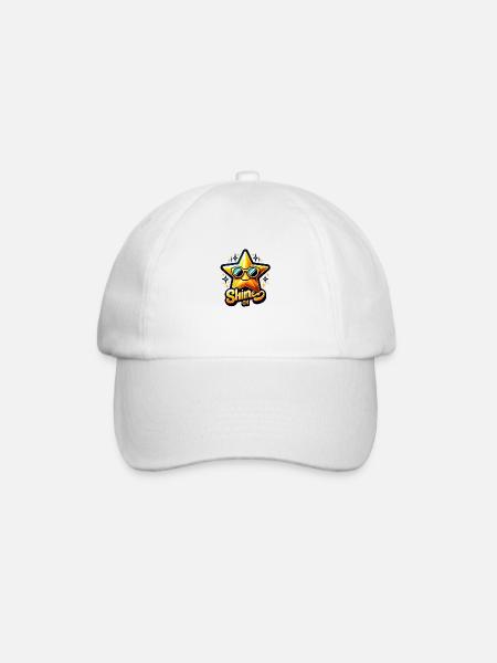 Shine on - Baseballkappe - Weiß/Weiß