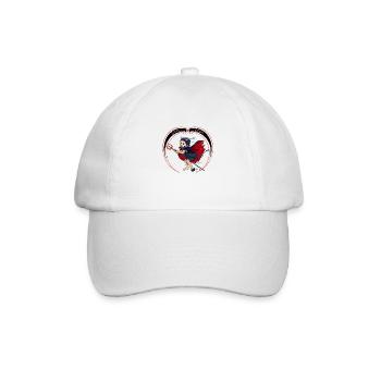 kleines Teufelchen - Baseballkappe - Weiß/Weiß - Vorne