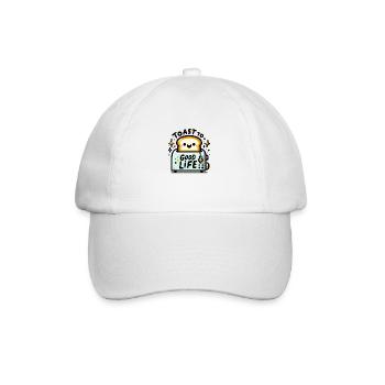 Toast à la bonne Vie - Casquette classique - blanc/blanc - Devant