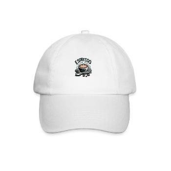 Espresso yourself - Baseball Cap - white/white - Front