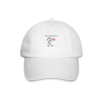 tu as fait tomber ton cerveau -citation drôle - Casquette classique - blanc/blanc - Devant