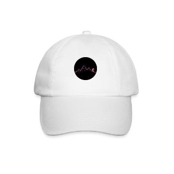 Ski dich frei! (pink) - Baseballkappe - Weiß/Weiß - Vorne