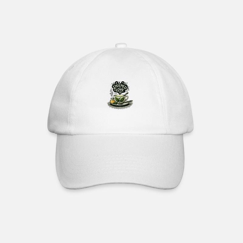 Steeped in Love - Baseball Cap - white/white