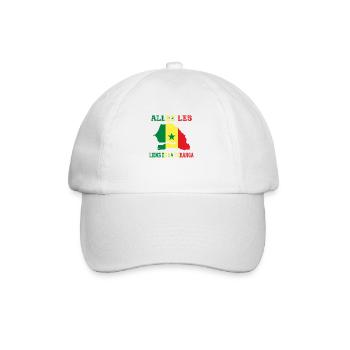 Allez Les Lions de la Teranga Maillot de Pied - Casquette classique - blanc/blanc - Devant