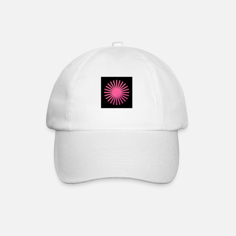 Pink Sun Blaze - Baseball Cap - white/white