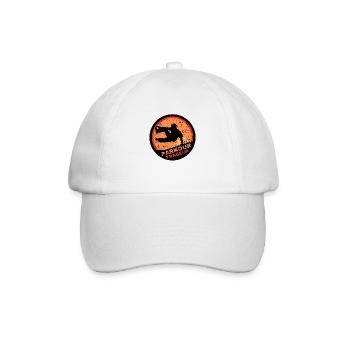 Parkour Traceur Stylised Logo - Baseball Cap - white/white - Front