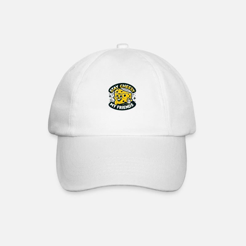 Stay Cheesy - Baseball Cap - white/white