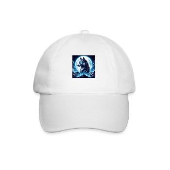 Wolf - Baseballkappe - Weiß/Weiß - Vorne
