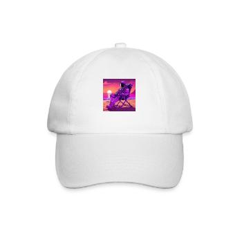 Astronaut on Mars 1 - Baseball Cap - white/white - Front