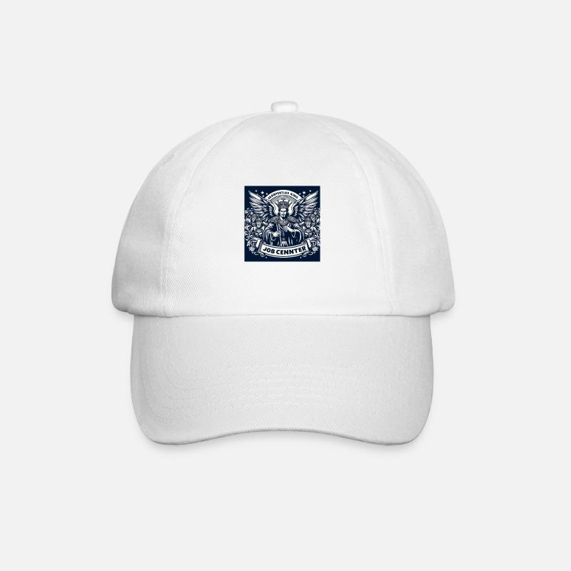 Unemployed King - Baseball Cap - white/white
