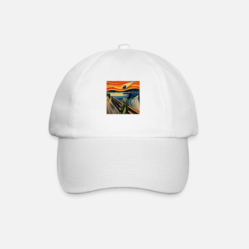 Dinosaur Scream - Baseball Cap - white/white