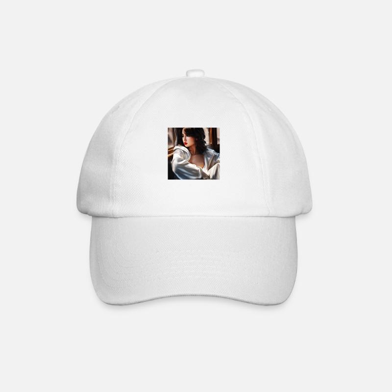 Lady - Baseball Cap - white/white