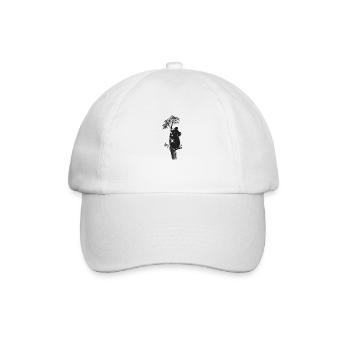Silhouette d’un koala appuyé contre un arbre - Casquette classique - blanc/blanc - Devant