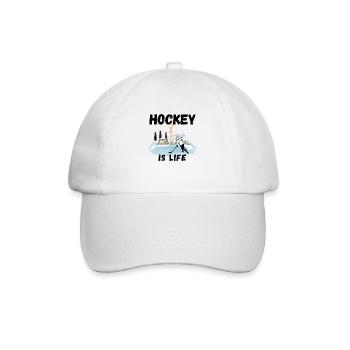Eishockey Camping - Baseballkappe - Weiß/Weiß - Vorne