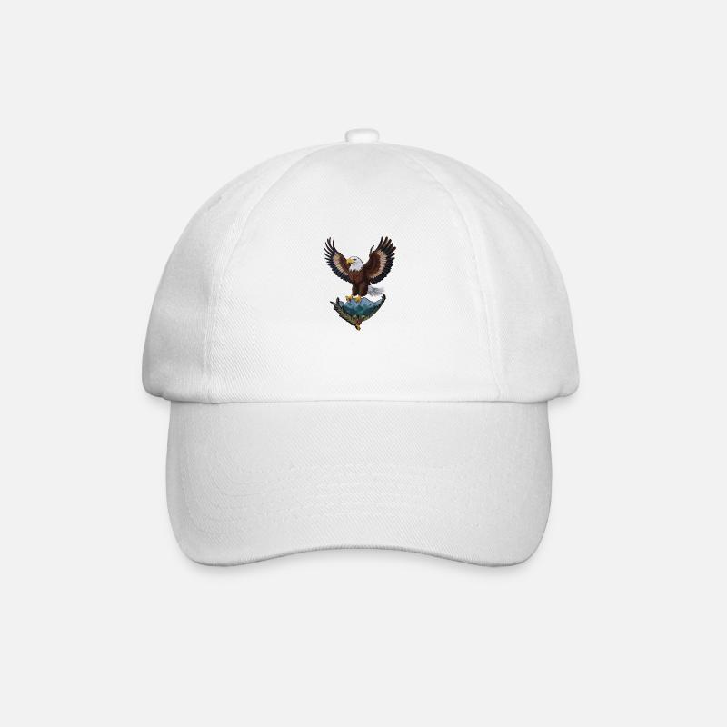 Schöner Weißkopfseeadler - Baseballkappe - Weiß/Weiß