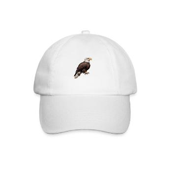 Schöner Weißkopfseeadler - Baseballkappe - Weiß/Weiß - Vorne