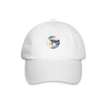 Alpiner Nervenkitzel - Baseballkappe - Weiß/Weiß - Vorne