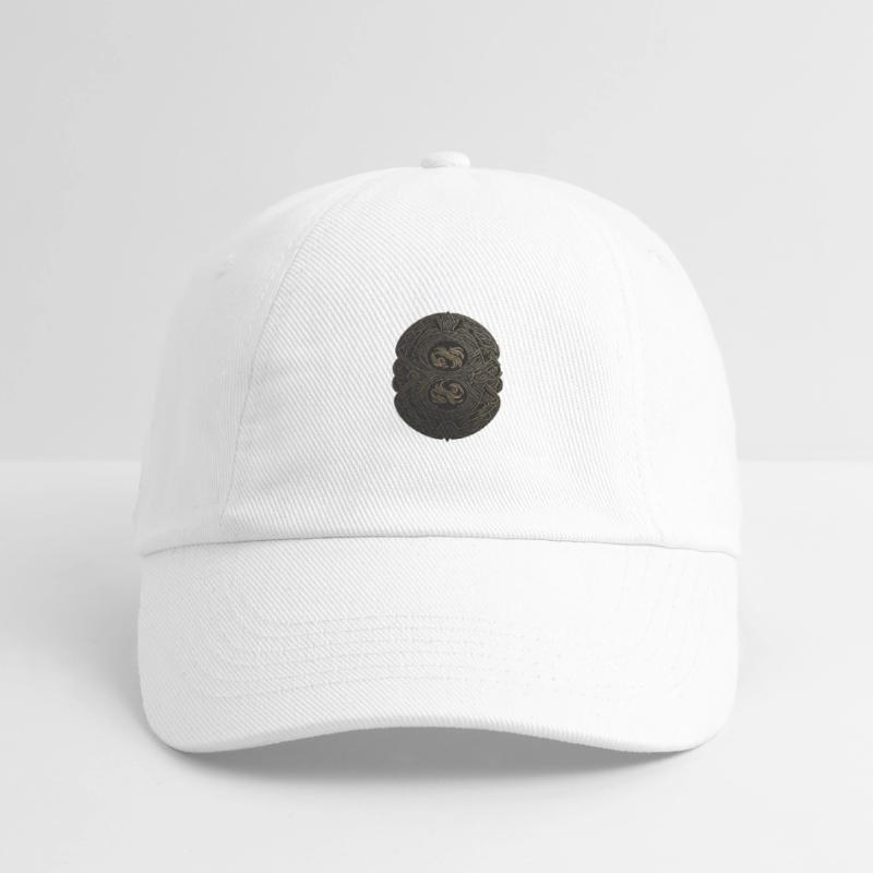 Monogramme Maya noir et or Casquette classique