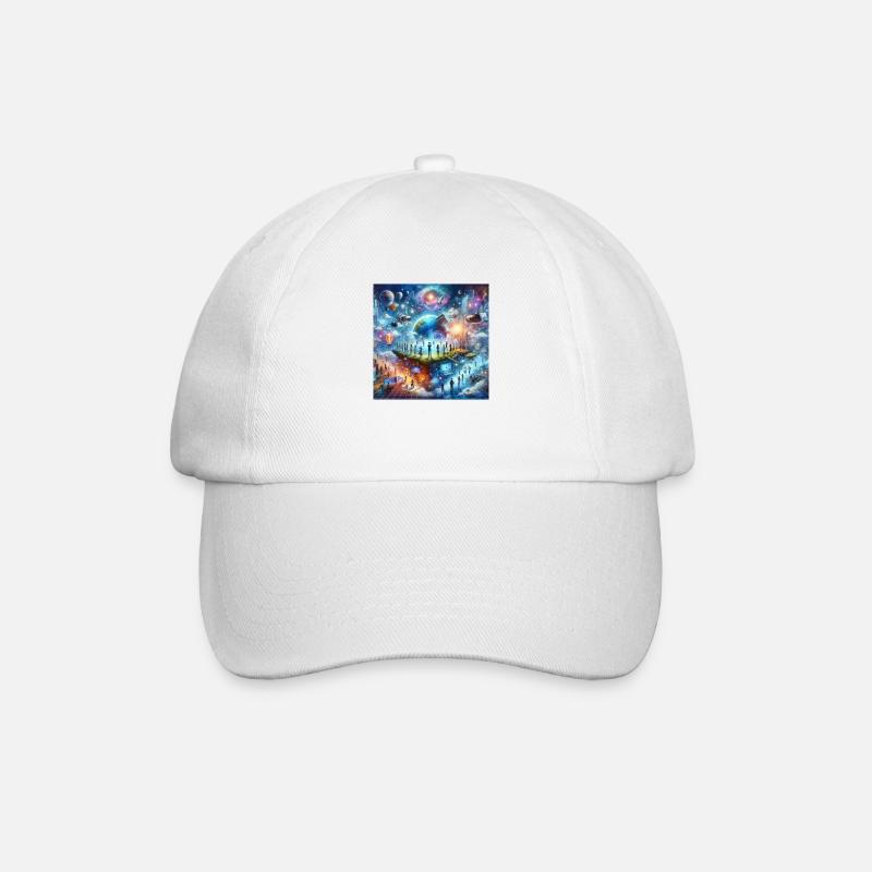 Komm ins Metaverse - Baseballkappe - Weiß/Weiß