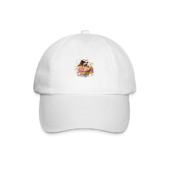 Blumenmädchen - Baseballkappe - Weiß/Weiß - Vorne