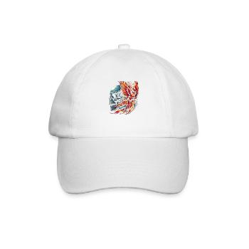 Flame-Winged Legacy - Baseball Cap - white/white - Front