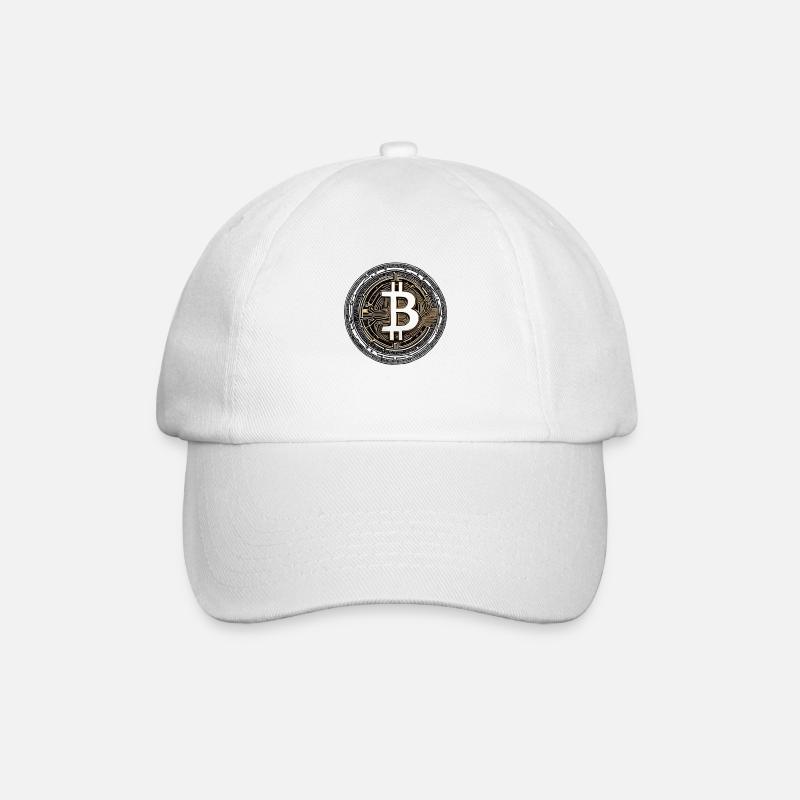 Bitcoin - Baseballkappe - Weiß/Weiß