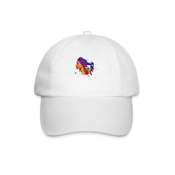 Haïti Drapeau Haïtien Femme Princesse I Cadeau - Casquette classique - blanc/blanc - Devant