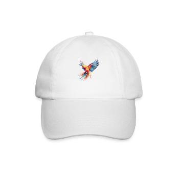 Rainbow Parrot - Baseball Cap - white/white - Front