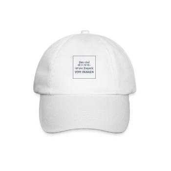 Dictons amusants - Rides du front vs. pack de six - Casquette classique - blanc/blanc - Devant