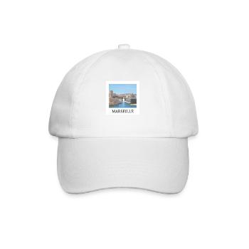 Marseille - Casquette classique - blanc/blanc - Devant