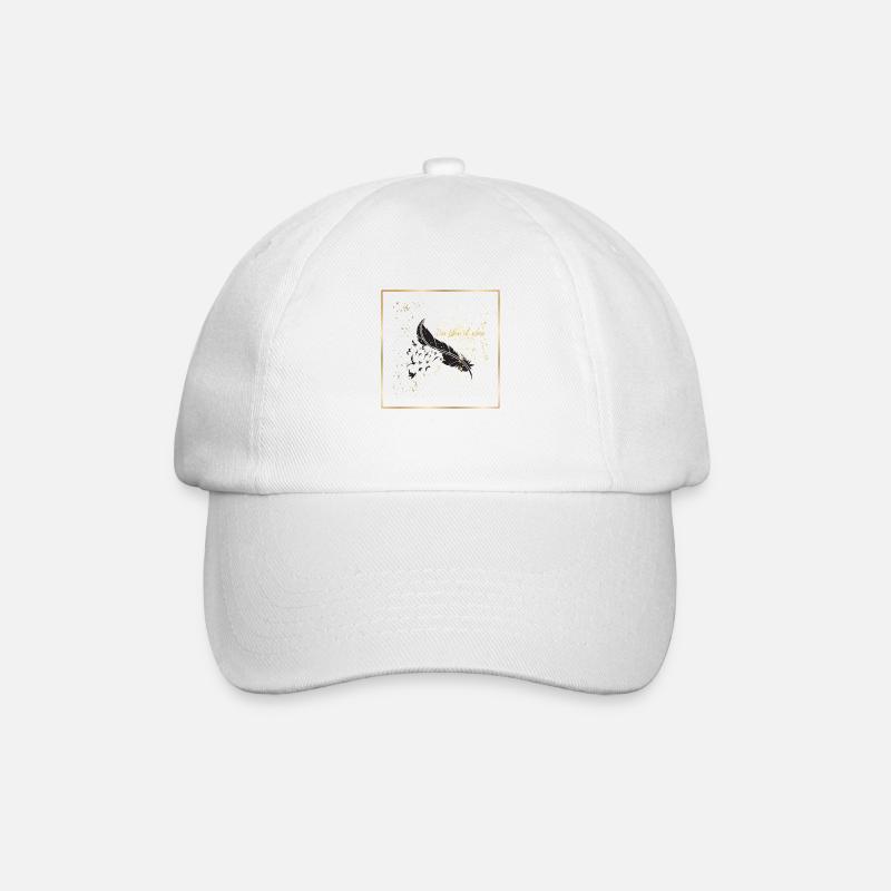 Life is beautiful - Baseball Cap - white/white
